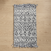Geometrisches Muster Woll-Acryl Teppich Rechteckig Böhmisch Handgefertigt Flachflor Wohnzimmer Deko Teppiche Läufer Tapeten