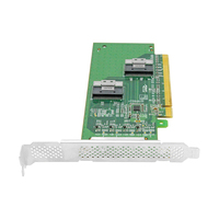 Adaptateur Linkreal LRNV9F14 PCI Express 4.0 X16 vers deux SlimSAS SFF-8654 8i