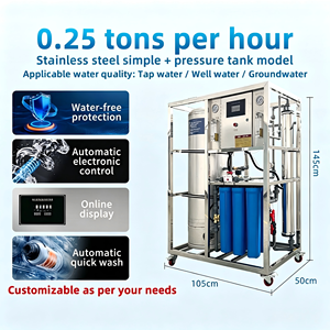 Planta de Tratamiento de Agua Pura Industrial de Ósmosis Inversa de Alta Calidad con Membrana, Purificador de Agua Salada de 500 L/Hora - Product Image 2