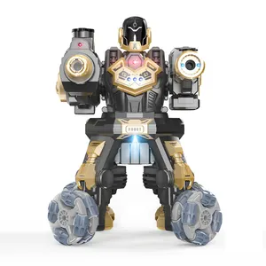 Fighter Toy Robot 2.4g Rc Water Bomb Battle Electronic Robot Toys With Spray Musical Toy For Child