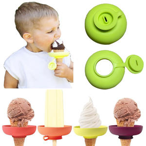 Soporte para helados y paletas de plástico, colorido, portátil, ecológico, reutilizable, antigoteo, para niños - Product Image 1