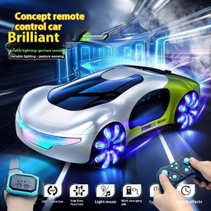 1:16 New Energy Concept Remote Control Car Desert-Colored Stunt Drift Lights Music Children's Gesture Charger <b>Camera</b> - Product Image 6