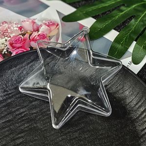 Caja de Regalo Hueca Transparente para Bodas y Navidad, Esfera de Plástico Transparente para Dulces, Bola Redonda de Acrílico, Venta al por Mayor - Product Image 1