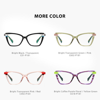 Monture optique unique en acétate faite à la main pour hommes, vente en gros de lunettes rétro en acétate de couleur composée, montures de lunettes