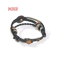 Bracelet RFID NFC avec chaîne en cuir et boucle magnétique, bracelet classique pour la Bible quotidienne