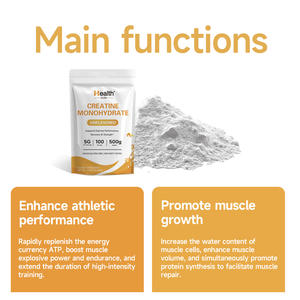 OEM Hot Selling <b>Creatine</b> <b>Monohydrate</b> <b>Powder</b> for Adult Pre Workout Muscle Growth & Energy Management 500g - Product Image 4