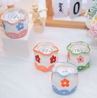 Bougie en céramique de Jingdezhen peinte à la main avec un adorable motif de fruits, style créatif unique, cadeau d'anniversaire parfait pour les proches