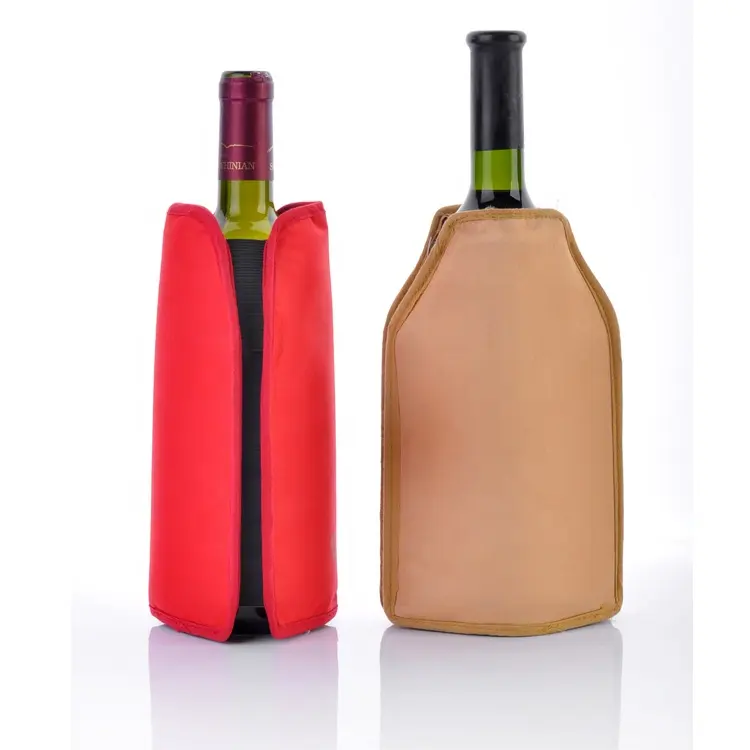 I prodotti più venduti manicotto del dispositivo di raffreddamento della bottiglia di vino con manicotto in Gel in Neoprene personalizzato