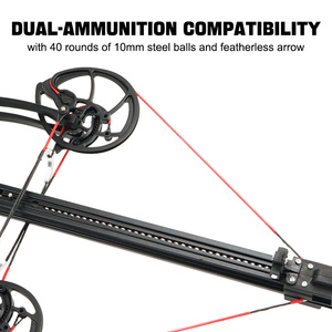 Kit de chasse professionnel avec arc composé, flèches à billes d'acier et pointe de chasse pour les passionnés d'archerie adultes – Équipement complet pour l'archerie - Product Image 5