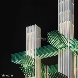 Vincentaa Scultura Astratta in Acciaio Inossidabile per Esterni, Decorazione Artistica per Spazi Pubblici - Product Image 6