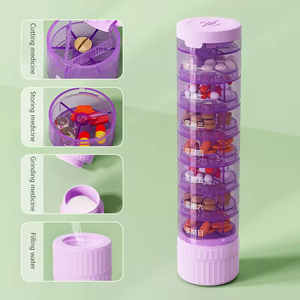 เครื่องกดเม็ดยาแบบ4 in 1รายสัปดาห์7วันเครื่องตัดเม็ดยารูปทรงกลมขนาดเล็ก - Product Image 2