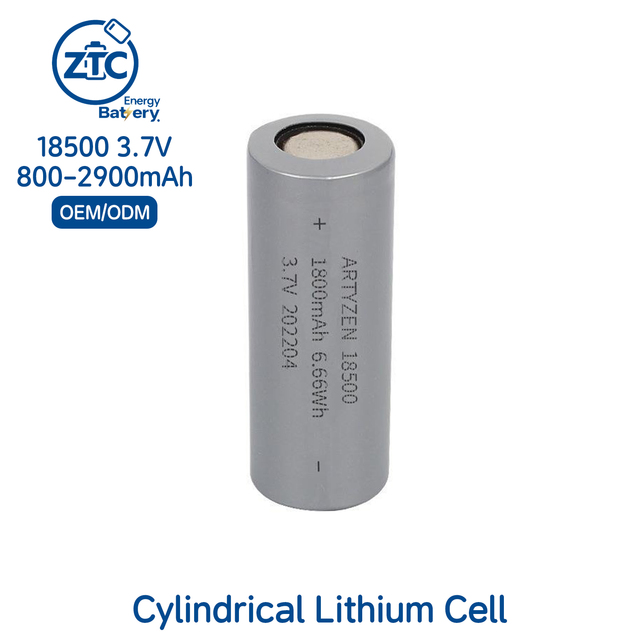 18500 5C 10C High Quality A+ Grade Cylindrical Rechargeable Solid State Battery 3.7V 1000mAh 1400mAh 1600mAh 5C Discharge Rate