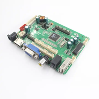 Placa Controladora Universal TSUX9 para TV LCD, Actualización de Firmware por USB, Entrada de Señal de Audio BNC VGA AV, Compatible con TV 1920x1080