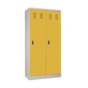 Casier en acier à 2 portes avec serrure à clé, armoire métallique pour club de fitness ou ski, pour le rangement et l'organisation - Product Image 1