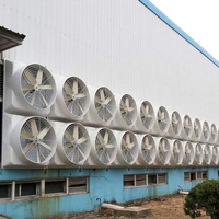 Équipement avicole Bonawind Ventilateur d'évacuation à faible bruit de 48 pouces avec moteur EC pour les hangars à vaches, les hangars à moutons, les serres