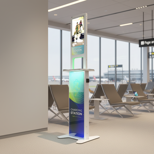 Station de recharge rapide <span class=keywords><strong>pour</strong></span> téléphone Y2 Power AXI avec écran publicitaire Android de 21,5 pouces double face, facile à changer, kiosque de recharge <span class=keywords><strong>pour</strong></span> téléphone - Product Image 1