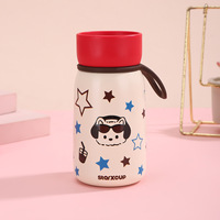 Gobelet isotherme personnalisé en acier inoxydable 316 de 350 ml (12 oz) avec cordon, motif dessin animé, idéal pour les étudiants - Vente en gros