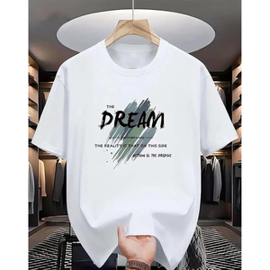 เสื้อยืดแฟชั่นใส่ได้ทุกเพศสำหรับฤดูร้อนเสื้อยืดผ้าฝ้าย100% ทรงวินเทจทรงพอดีตัวปกติพิมพ์ลายทึบสไตล์ลำลองน้ำหนักเบา - Product Image 3