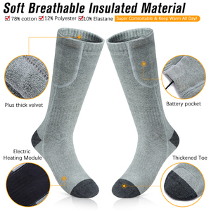 En stock Chaussettes chauffantes électriques pour hommes Chaussettes chauffantes thermiques à <span class=keywords><strong>batterie</strong></span> rechargeable pour l'hiver - Product Image 6