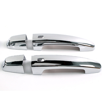 Cubierta de manija de puerta cromada con agujeros de llave inteligente para Chevrolet Impala Malibu Volt Equinox Traverse Camaro GMC Acadia Terrain 2014-22