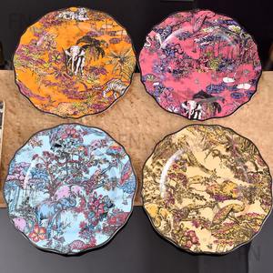 Nouvelle conception, service de vaisselle en porcelaine fine à motif animalier de luxe européen et assiette de présentation en porcelaine - Product Image 1