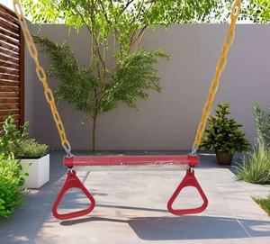 Accessoires de jeux extérieurs pour enfants Parcs Écoles Cours Balançoire trapèze rouge - Product Image 1