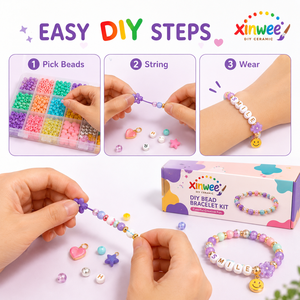 Kit <span class=keywords><strong>de</strong></span> Pulseras <span class=keywords><strong>de</strong></span> Cuentas DIY para Niñas, Cuentas con Letras del Alfabeto, Set <span class=keywords><strong>de</strong></span> Fabricación <span class=keywords><strong>de</strong></span> Joyas, Set Educativo <span class=keywords><strong>de</strong></span> Artes y Manualidades Coloridas para Niños, Regalos <span class=keywords><strong>de</strong></span> Juguetes - Product Image 4