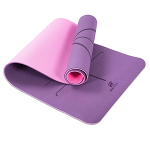 แผ่นรองออกกำลังกายหนา Gaiam TPE - คุณภาพพรีเมียม เป็นมิตรกับสิ่งแวดล้อม ขนาด 3 มม. 4 มม. 5 มม. 6 มม. 8 มม. 10 มม. ป้องกันการลื่น ปลอดสารพิษ พิมพ์ลายพิเศษ รุ่น BG-03 - Product Image 3