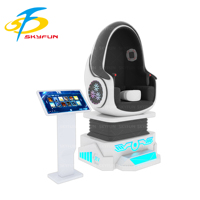 Divertissement vr personnalisé siège unique vr 9d réalité virtuelle balançoire chaise œuf pour tous les âges