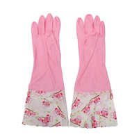 Gants d'hiver en latex doublés de PVC, en polaire épaisse et chaude, pour les tâches ménagères, le nettoyage de la cuisine, la lessive, pour vous garder au chaud