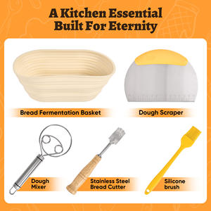 Cast Iron Loaf Pan with Lid 7-Piece DIY Eco-Friendly Reusable Bread Baking <b>Set</b> with Binaural Handles and Baking Tools - Product Image 2