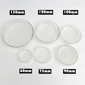 Verrerie de laboratoire plat de culture animaux plantes bactéries boro 3.3 boîte de pétri en verre de haute qualité - Product Image 6