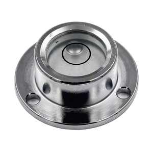 Nivel de burbuja de vidrio con base metálica de 32 mm con 4 orificios para tornillos de 18 mm de diámetro para construcción - Product Image 1