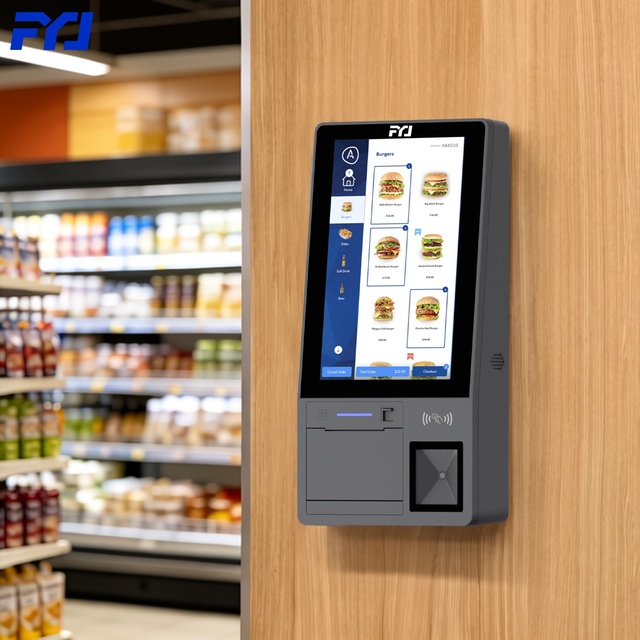 FYJ F3-K1A Fast Checkout 58mm Receipt Printer Self Kiosk Custom LOGO Wide Compatibility Wall Mounted Pos Terminal