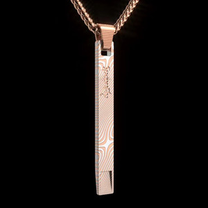높은 광택 골드 로즈 골드 블랙 도금 보석 패션 새로운 오는 다마스커스 스틸 망 목걸이 - Product Image 2