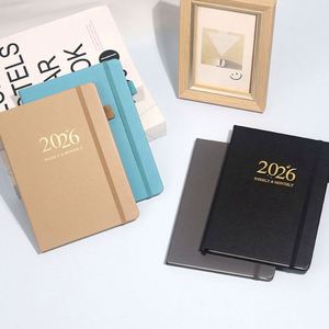 Cuaderno con Tinta Brillante, Papel Negro en Blanco, Cuaderno de Dibujo, Agenda Diaria, Semanal y Mensual - Product Image 3