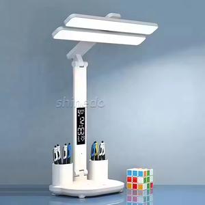 Có Thể Sạc Lại Đèn Bàn LED Sinh Viên Nghiên Cứu Phòng Ngủ Bảo Vệ Mắt Đôi Đầu Đọc Sách Ánh Sáng Đèn Bàn Cho Ánh Sáng Ban Đêm - Product Image 1