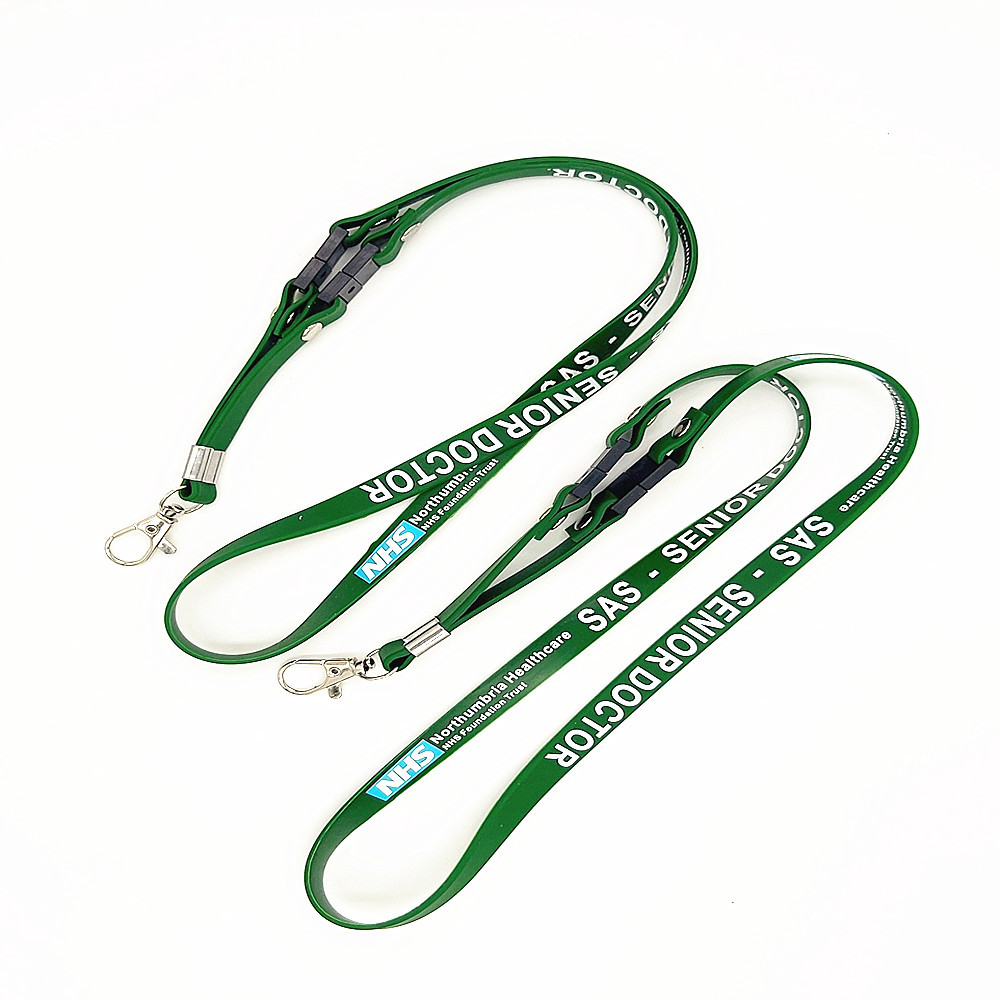 Cute Smiling Bead Lanyard Personalized Teacher Lanyards Custom Name Silicone Wooden Bead Lanyard Gift for Her