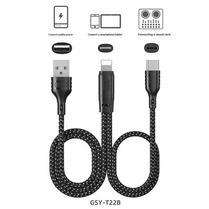 Câble audio OTG pour carte son, station d'accueil pour diffusion en direct, avec chargement, câble numérique Type C vers Lightning pour streaming en direct - Product Image 6
