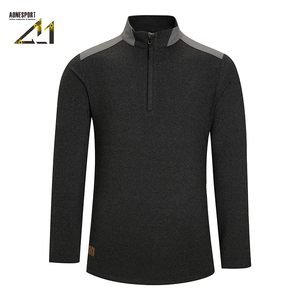 Camiseta Térmica de Manga Larga para Hombre Aonesport, Tejido de Forro Polar, Secado Rápido, Estilo Safari, Corte Regular, Color Sólido - Product Image 4