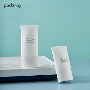 30ml primer squeeze tube and 50ml <b>sunscreen</b> bottle with white screw cap, travel portable - Product Image 2