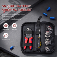 Kit d'outils de sertissage de câbles solaires en acier au carbone robuste A-2546B+LS, avec jeu d'entretoises OEM, outil manuel et mallette pour l'installation de panneaux photovoltaïques