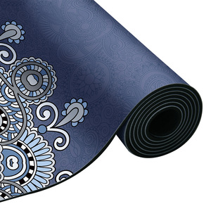 Tapis de yoga antidérapant 1830x680x5mm pour la maison, le sport et la danse avec motif floral - Product Image 1