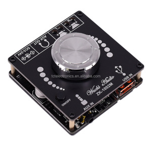 ZK-1002M 100W + 100W <span class=keywords><strong>BT</strong></span> <span class=keywords><strong>5.0</strong></span>双通道功率音频放大器板立体声放大器家庭影院辅助USB ZK-1002M - Product Image 1