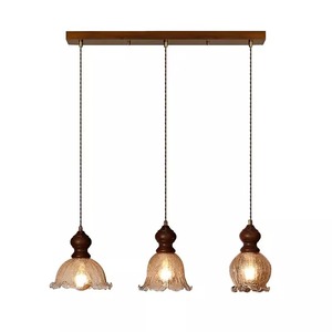 Vintage Style Pendant <b>Light</b> E27 LED Chocolate Glass Shade 3-Head <b>Chandelier</b> For Dining Room Bar Counter Ambient Lighting - Product Image 5