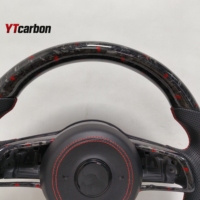 YTcarbon für Gol GT R R-Linie Custom Real Forged Carbon Red Flakes Carbon Lenkrad