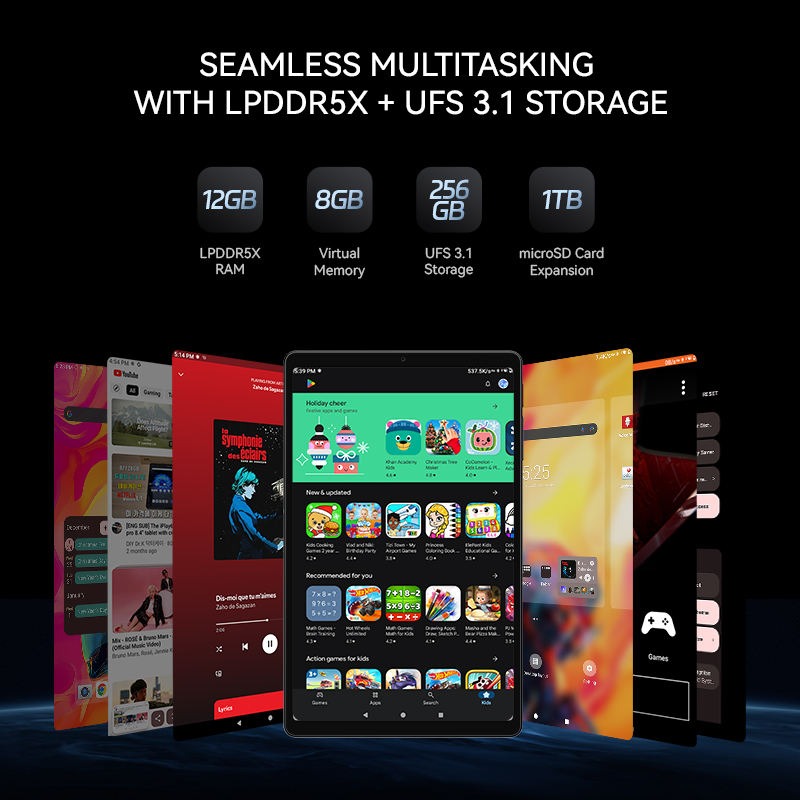 ALLDOCUBE IPlay 70 Mini Ultra Tablet, 12GB RAM, 256GB Storage