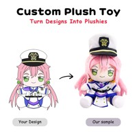 Figurine en peluche personnalisée d'animal de dessin animé, jouet doux, poupée articulée style anime, rembourrée en coton, mini figurine de collection, cadeau
