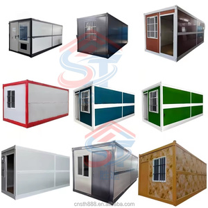 Casa Prefabbricata Pieghevole All'Ingrosso 20Ft, Ufficio Container Flat Pack con Finitura Effetto Legno, Acciaio Isolato, Personalizzabile OEM ODM, Installazione Rapida - Product Image 5