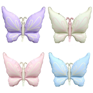 Set de 10 Globos de Papel Metálico con Forma de Mariposa en Tonos Pastel para Fiesta Fairycore, Baby Shower o <span class=keywords><strong>Cumpleaños</strong></span> de Niña - Product Image 5